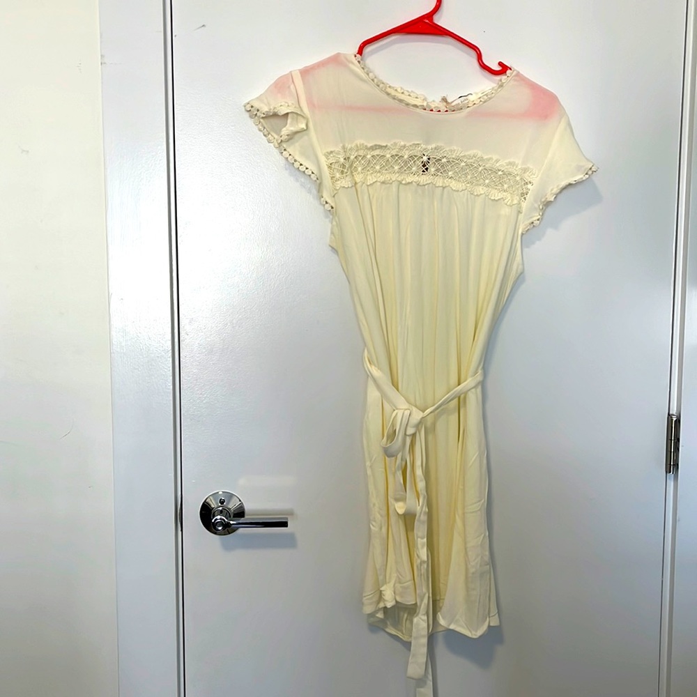Blu pepper white sheer mini dress